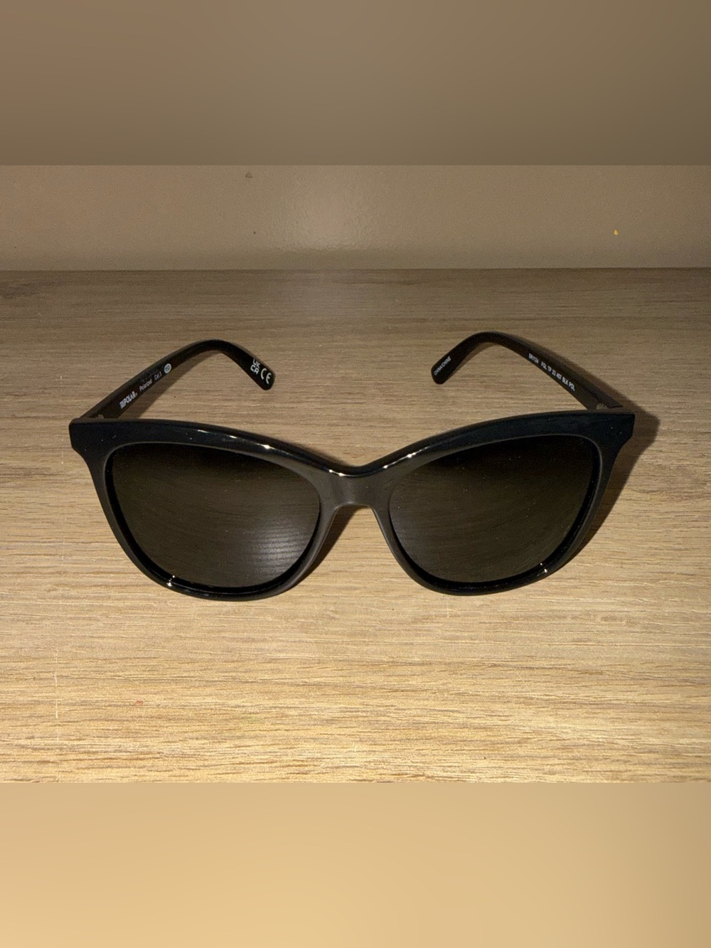 FOSTER GRANT Black Womens Sunglasses - Classic Cat-Eye Style.